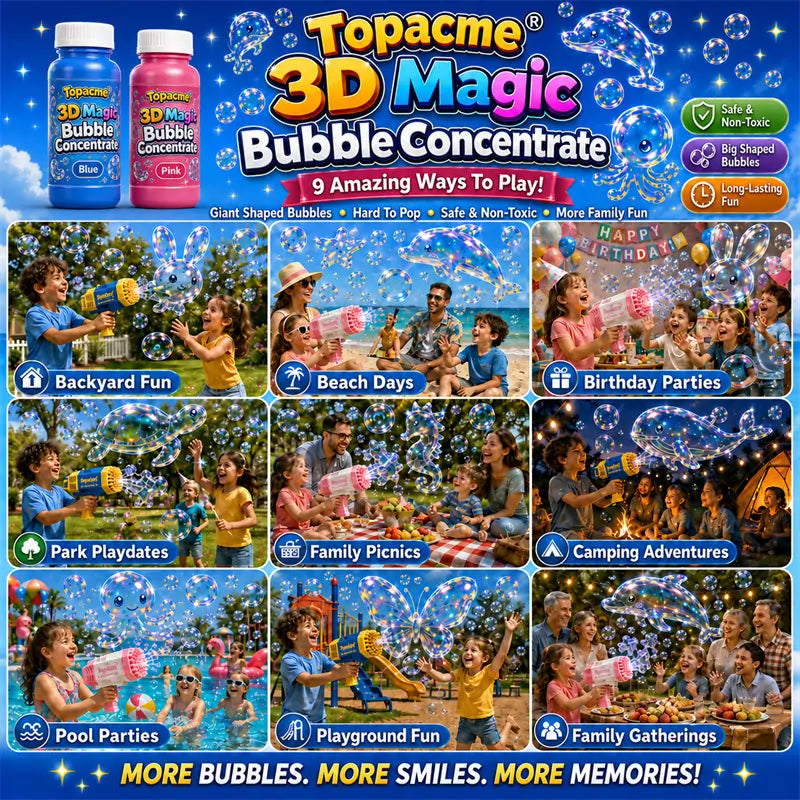 Nuvopaw® Super 3D Magic Bubble Concentrate —— Animal & Ocean Fantasy Theme