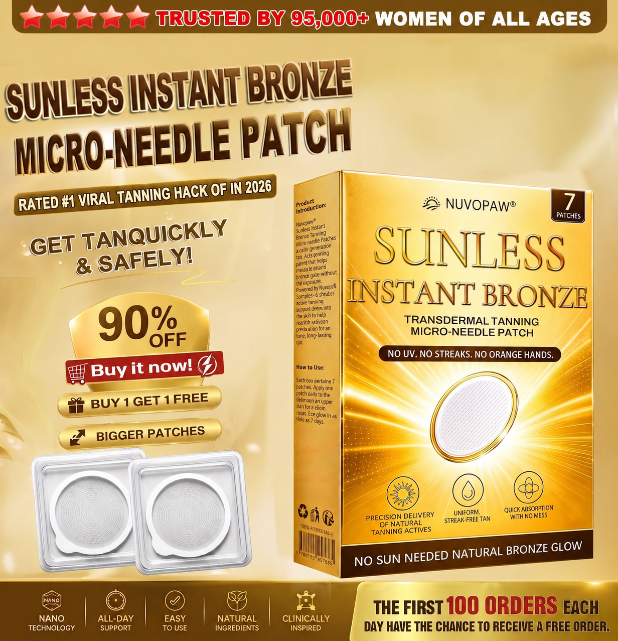 ☀️𝑶𝒇𝒇𝒊𝒄𝒊𝒂𝒍 𝑺𝒕𝒐𝒓𝒆 | ☀️𝐍𝐮𝐯𝐨𝐩𝐚𝐰® 𝐒𝐮𝐧𝐥𝐞𝐬𝐬 𝐈𝐧𝐬𝐭𝐚𝐧𝐭 𝐁𝐫𝐨𝐧𝐳𝐞 𝐓𝐚𝐧𝐧𝐢𝐧𝐠 𝐌𝐢𝐜𝐫𝐨𝐧𝐞𝐞𝐝𝐥𝐞 𝐏𝐚𝐭𝐜𝐡 🇺🇸 (𝐉𝐮𝐬𝐭 𝐨𝐧𝐜𝐞 𝐚 𝐝𝐚𝐲) 𝐕𝐢𝐬𝐢𝐛𝐥𝐞 𝐁𝐫𝐨𝐧𝐳𝐞 𝐆𝐥𝐨𝐰 𝐢𝐧 𝟕 𝐃𝐚𝐲𝐬 ✅ 𝐍𝐨 𝐔𝐕, 𝐍𝐨 𝐎𝐫𝐚𝐧𝐠𝐞, 𝐍𝐨 𝐒𝐭𝐫𝐞𝐚𝐤𝐬, 𝐍𝐨 𝐃𝐇𝐀, 𝐍𝐨 𝐌𝐞𝐬𝐬.