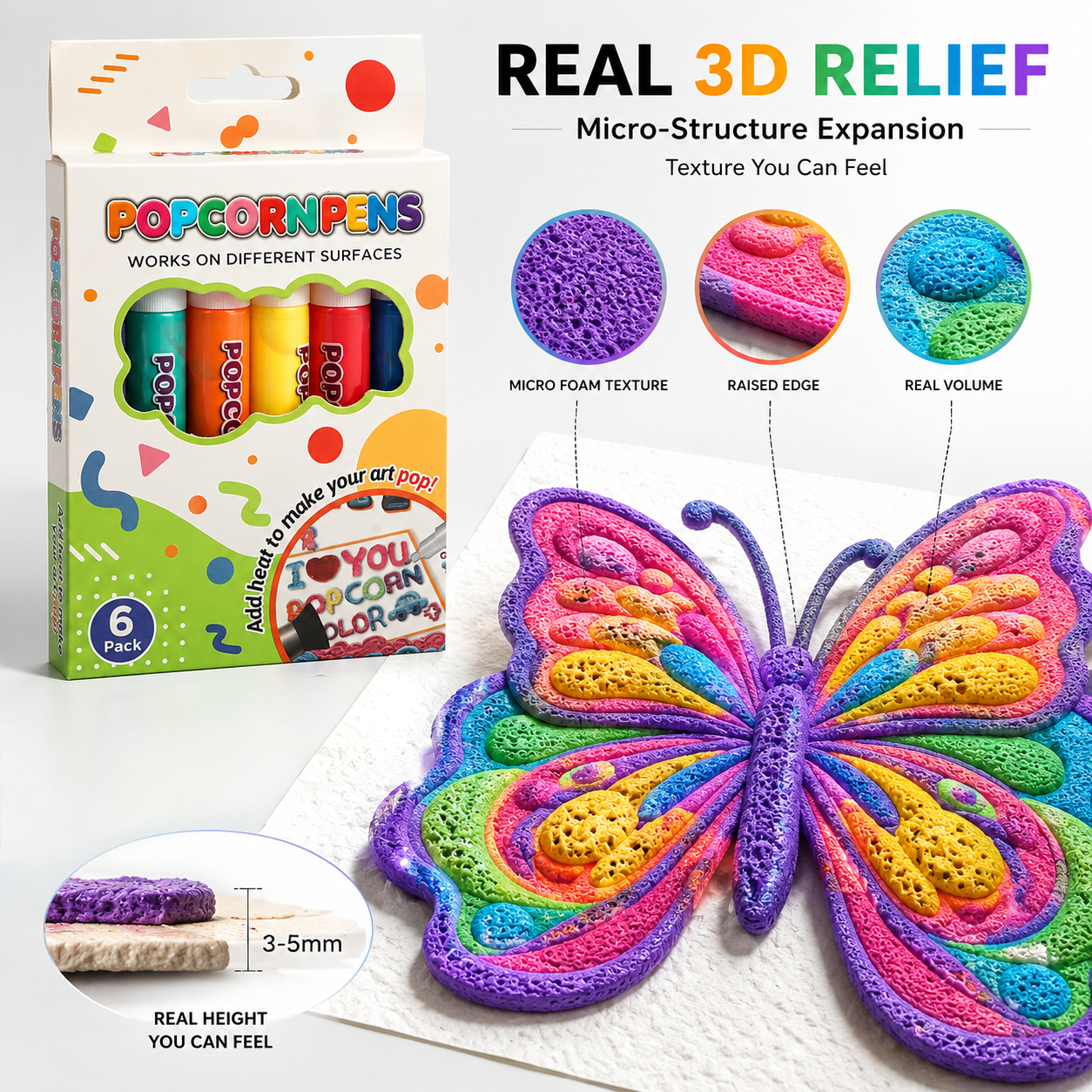Risparmia il 50% ordinando oggi丨Penna Artistica 3D in Rilievo IEY® – Trasforma i disegni piatti in opere 3D da toccare✨