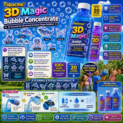 Nuvopaw® Super 3D Magic Bubble Concentrate —— Animal & Ocean Fantasy Theme